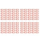 thumbnail image 1 of 120 Piezas Porta Llaves de Plástico para Equipaje de Etiqueta de IdentificacióN Llaveros con Placa de Nombre, Color: Rojo, 1 of 5
