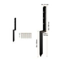 thumbnail image 4 of KFFKFF 2-Pack Fence Anchor Repair Kit 2"x2" Support Stakes, 4 of 9