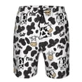 thumbnail image 4 of Yiaed Cow Print Men's Swim Trunks with Lining Quick Dry Sports Shorts Beach Shorts Boardshorts-Large, 4 of 5