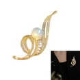 thumbnail image 2 of Fogun Elegant Women's Musical Note Breastpin with Rhinestones Pearls Alloy Brooch Pin Clothes Accessory for Party or Wedding, 2 of 2