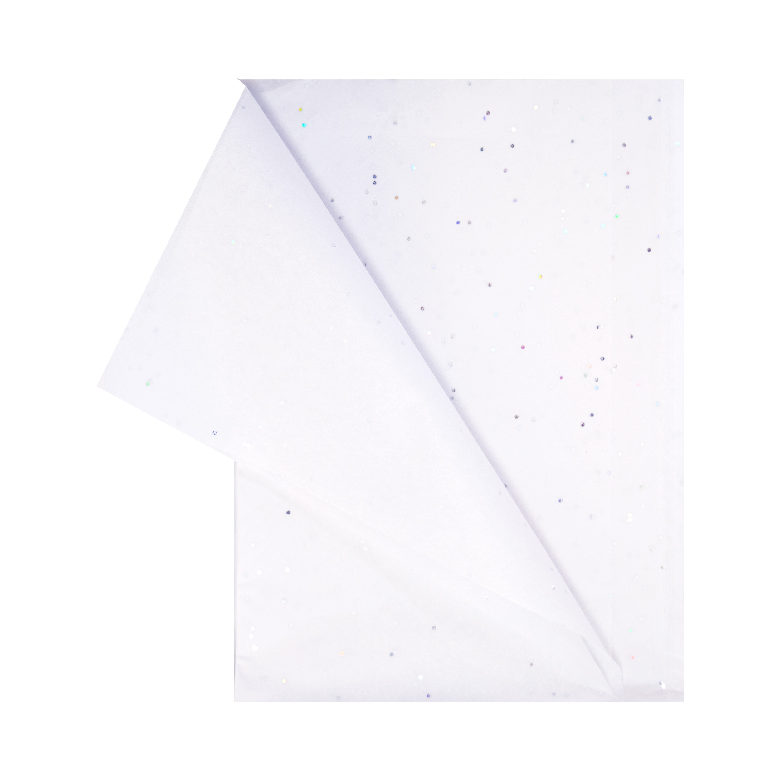 Way To Celebrate White Silver Sequins Tissue Paper 10 Count - image 3 of 4