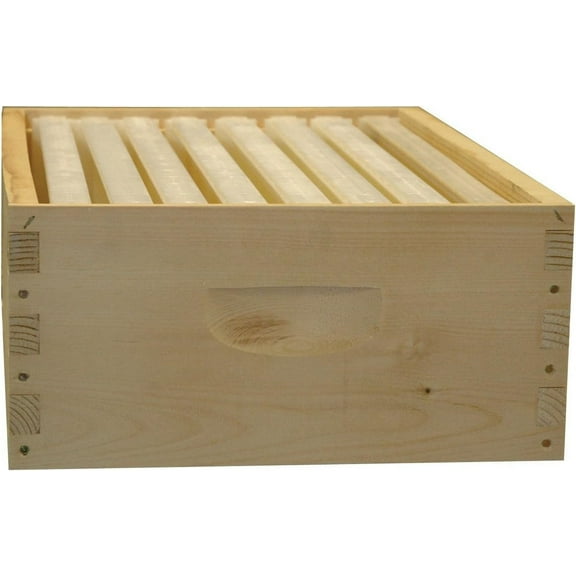 8-Frame Assembled Honey Super Kit, Wood Frames, Made in The USA
