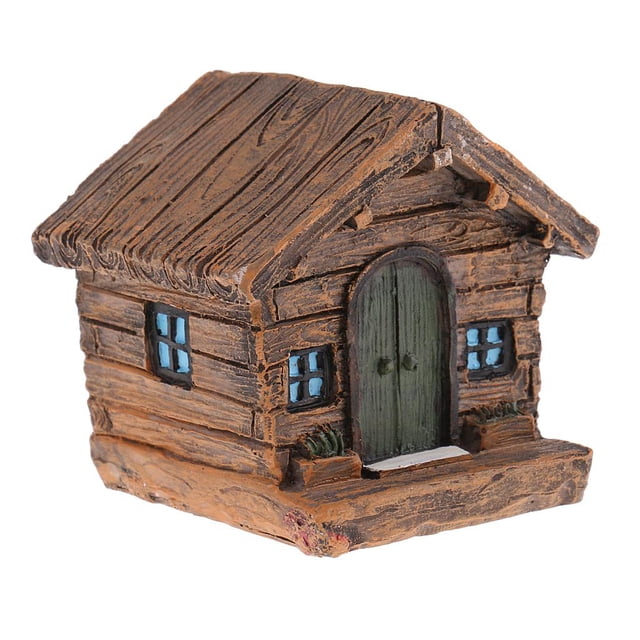 Casa de Granja Miniatura Figura de Casa Artesanía Modelo Accesorio en Resina Perfecto para Decoración de Oficina Colección Retro Estudio