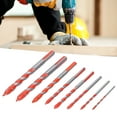 thumbnail image 1 of Drill Bit Set,Tungsten Carbide Multi Purpose Drilling Bit Kit Impact Screwdriver Bit Set Bits Accessory for Ceramic Tile Concrete Glass Drilling, 1 of 8