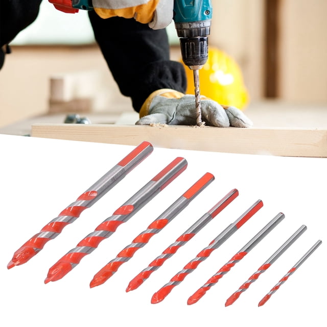 Drill Bit Set,Tungsten Carbide Multi Purpose Drilling Bit Kit Impact Screwdriver Bit Set Bits Accessory for Ceramic Tile Concrete Glass Drilling