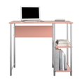 thumbnail image 3 of Mainstays Basic Metal Student Computer Desk, Light Pink, 3 of 12