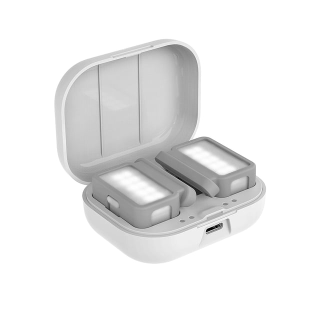 Tholdsy Luz de relleno Abrazadera de teléfono portátil Ajustable 25LUX / 0.6m Fotografía Lámpara LED Recargable Transmisión en Accesorios para fotos