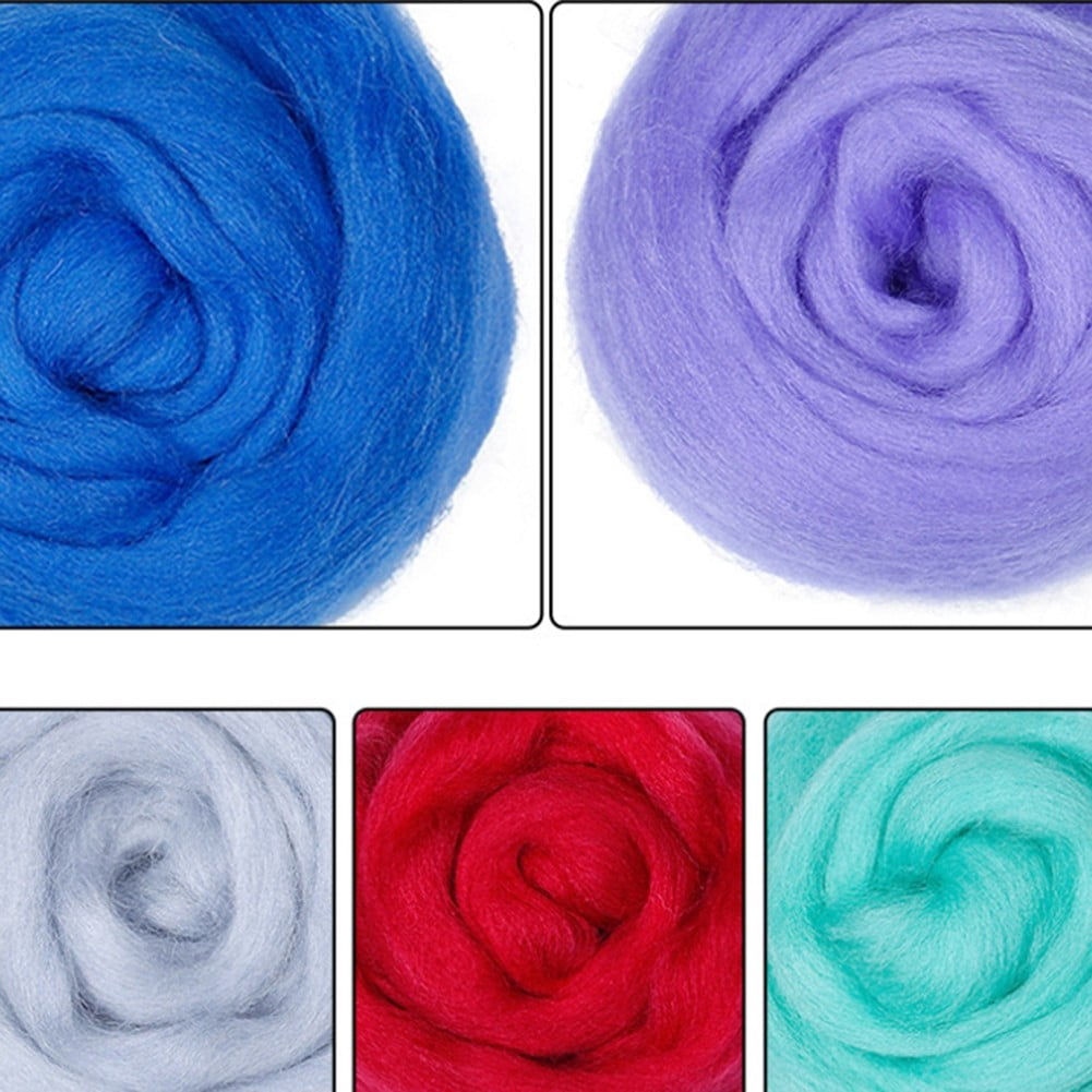 Complete Needle Felting Kit Handmade Wool Felt Material and Essential Tools