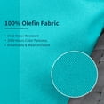 thumbnail image 4 of RADIATA 27 x27 Olefin Outdoor Cushion Covers Teal Blue Outdoor Seat Covers Replacement Turquoise Water Resistant Aqua Outdoor Sofa Cushion Covers for Wicker Set, 4 of 8