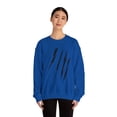 thumbnail image 4 of Effete Feline Claw Marks Scratch Unisex Heavy Blend™ Crewneck Sweatshirt, 4 of 11