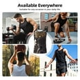thumbnail image 5 of Uemuo Astronaut Pattern Men's Sleeveless T-Shirt,Muscle Athletic Tank Top, Moisture-wicking Quick-dry Breathable Classic Tee Top for Gym Run Outdoor Sports-, 5 of 8