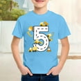thumbnail image 2 of T-shirt pour Garçons Bébé Été Col Rond Manches Courtes Imprimé pour Jouer et Sports Quotidiens Taille 6-7T, 2 of 4