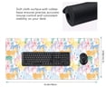thumbnail image 3 of Disketp Zebra Colourful Gaming Mouse Mat Long Extended Mouse Pad Desk Mat Non-Slip Rubber Mice Pads Stitched Edges(315.5 x 16 x 0.12 Inches), 3 of 8