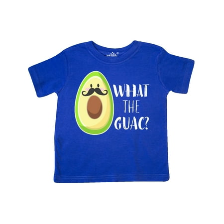 

Inktastic What the Guac Avocado with Mustache Gift Toddler Boy or Toddler Girl T-Shirt
