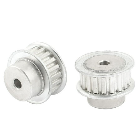 2 Piece Pulley - Unique Bargains 2 Pieces Stainless Steel 6mm Bore 6mm Pitch 19T Timing Pulley for 11mm Wide Belt