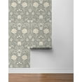 thumbnail image 3 of NextWall  Honeysuckle Trail Peel and Stick Wallpaper 20.9 in. W x 18 ft. L - Daydream Grey, 3 of 9