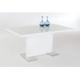 thumbnail image 2 of Inspirer Studio ILIS Extendible Dining Table Pedestal Table MDF High-Gloss White, 2 of 6