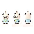 thumbnail image 5 of Juego de 2 llaveros de Panda de dibujos animados, regalo de dijes de Pvc para amigos, llavero Bing Dwen Dwen oso de fresa  Hogar, 5 of 5