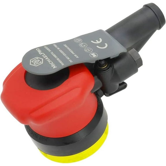 MichaelPro MPA01042 Self-Generated Vacuum Random Orbit Sander | 3 inch | 5mm, Pneumatic Palm Sander for Wood, Composites, Metal