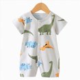 thumbnail image 2 of UAYOTSE Newborn Infant Baby Boy Girl Summer Short Jumpsuit Short Sleeve Bear Print One Piece Romper Bodysuit Outfit,Sizes 6-12 Months, 2 of 4