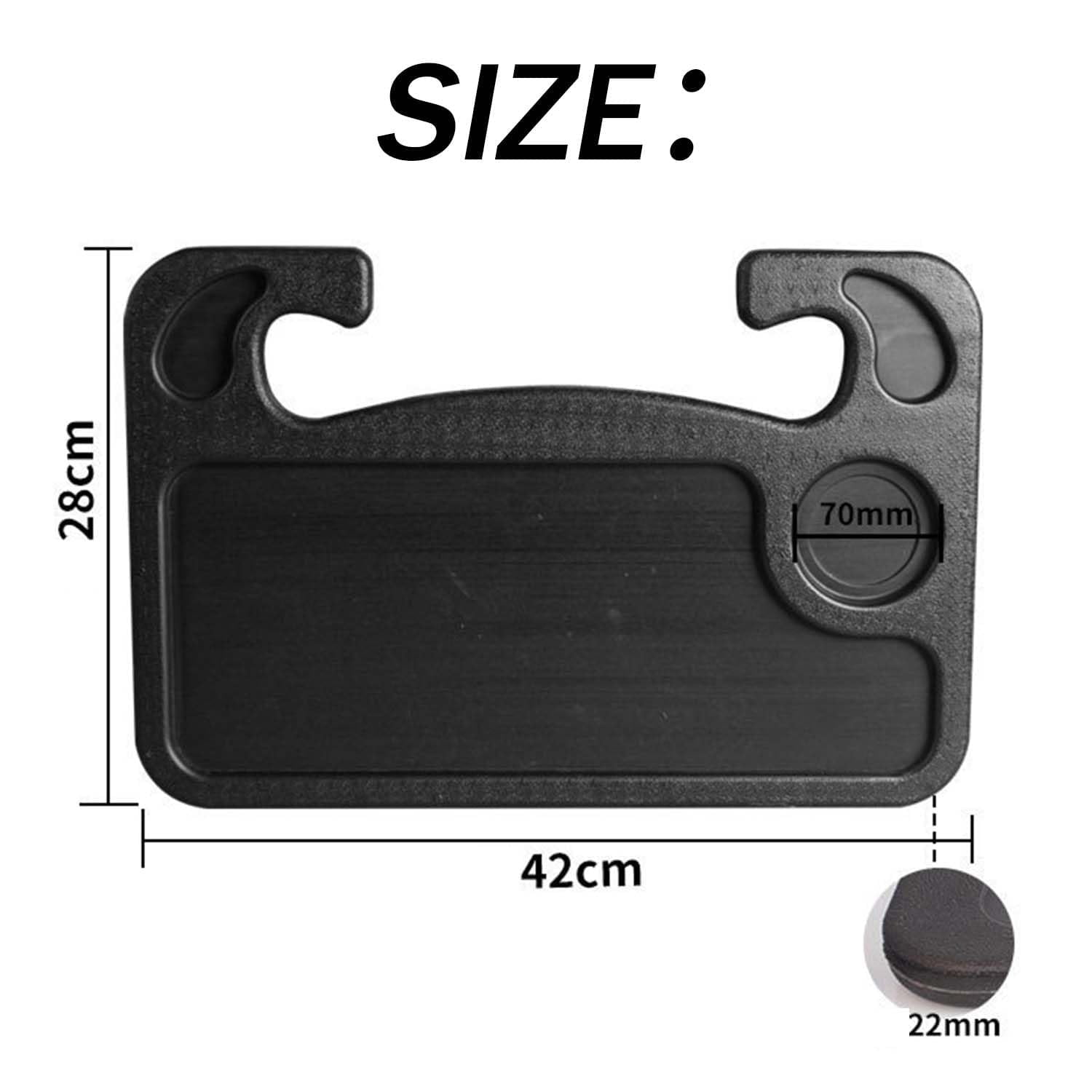 Turbo Track Tray, Turbotrack Tray, 2 in 1 Car Steering Wheel Tray,  Portable Travel Car Seat Tray, Food Tray for Car, Car Trays for Eating, Work