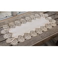 thumbnail image 2 of Beige Rose Lace Table Runner (14"x27"), 2 of 6