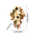 thumbnail image 3 of Precio sorpresa!Hoja de arce blanca de girasol, decoración colgante de puerta, accesorios para festivales, colgante de pared de ventana colgante, 3 of 8
