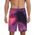 thumbnail image 1 of Fotbe Mystical Dragon Under Moon Pantalones Cortos de Pijama para Hombre, Ropa de Dormir, Pantalones de Pijama Cortos para Hombre-Large, 1 of 6