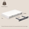 thumbnail image 3 of Mifurn 11.8'' Small Floating Shelves for Wall, Set of 2, White, 3 of 7