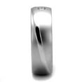 thumbnail image 4 of High polished (no plating) Stainless Steel Ring with AAA Grade CZ in Clear for Women Clear Stone Color Style TK2932 Size 11, 4 of 4