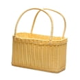 thumbnail image 2 of Cesta de Picnic, organizador de almacenamiento para el hogar, decoración, cesta tejida multifuncional, soporte para frutas para sala de estar al aire, 2 of 9
