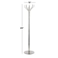 thumbnail image 3 of DecMode 15" x 69" Silver Aluminum Coat Rack, 1-Piece, 3 of 8
