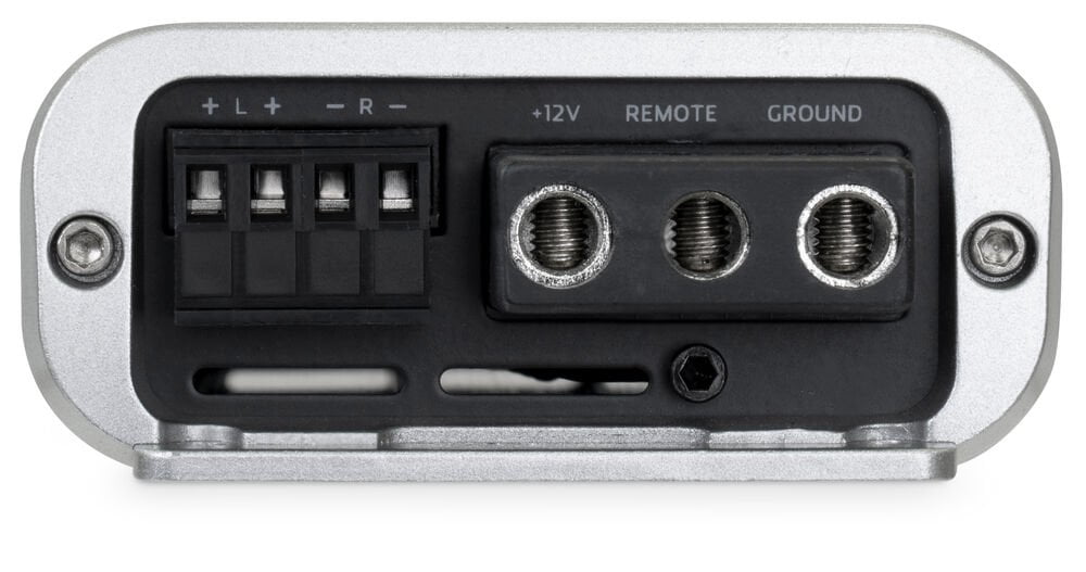 NVX VADM1 500W RMS Class D Monoblock Car/Marine/Powersports Amplifier with Bass Remote + NVX 8 Gauge Amp Wiring Kit