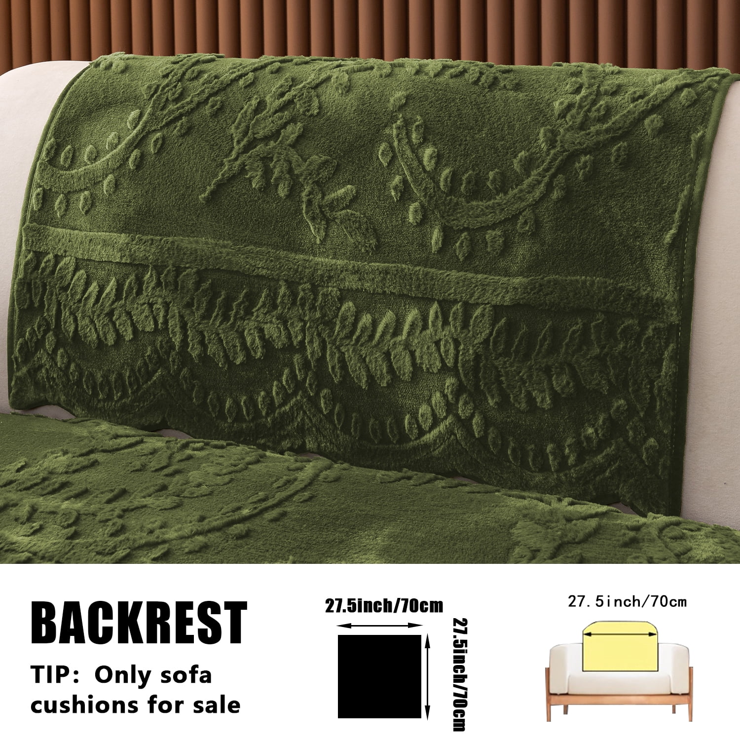 Thickened Anti-Slip Sofa Cover Scratch-Resistant & Wear-Resistant Pet-Friendly Design Soft Fabric Living Room Use Machine Washable Sofa Protector