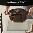 thumbnail image 5 of Sm:)e Placemats Set of 4 - Heat Resistant Non-Slip Place mats for Dining Table,Heat and Stain Resistant Indoor/Outdoor Place mats, Washable Durable PVC Table Mats, 5 of 7