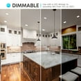 thumbnail image 4 of Luxrite 4 inch Square LED Flush Mount Ceiling Light Fixture 10W 3 Color Selectable 600 Lumens Dimmable Damp Rated ETL Listed 2-Pack, 4 of 7