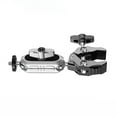 thumbnail image 1 of Camera Mount Clamp, Aluminum Alloy 1.5kg Load Capacity with Dual 360Rotatable Ball Head Handlebar Adapter Mount with Adapter for Camera,, 1 of 7