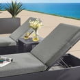 thumbnail image 2 of Modway Tahoe Outdoor Patio Powder-Coated Aluminum 3-Piece Chaise Lounge Set in Gray Charcoal, 2 of 6