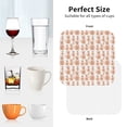thumbnail image 6 of Lsque Labrador Retriever Dog Pattern 4" Drink Coasters Set of 4, PVC Leather Absorbent Coasters, Table Coaster Set Decorative Coffee Cup Coasters Housewarming Gift -Square, 6 of 6
