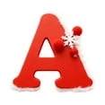 thumbnail image 2 of 26 Letter Ornaments for Christmas Tree Personalized A-Z Alphabet Hanging Decorations, Xmas Tree Hanging Pendants for Holiday Decor 2D, 2 of 4