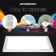 Artograph LightPad® 930 LX - 12 x 9 Thin, Dimmable LED Light Box for Tracing, Drawing