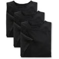 thumbnail image 2 of Harbor Bay by DXL Big and Tall Men's Color Crewneck T-Shirts, Black, 6XLTall, Pack of 3, 2 of 7