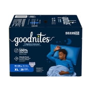 Goodnites Boys Nighttime Bedwetting Underwear, XL (95-120 lbs), 28 Count (Select for More)