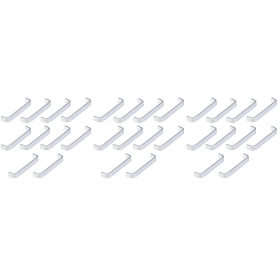 HAKIDZEL Aluminum Alloy Silver Pull Handle For Cabinet 30Pcs 4In