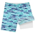 thumbnail image 5 of MEZZALL Boys Shark Printed Swimming Shorts With Lace Up High Waisted Loose Casual Swim Trunks Summer Beach Vacation Pool 10-12 Years Versatile Baby Wear, 5 of 5