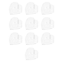 Yuanmiaoke 40Pcs Candle Wax Tins Jars Cases Heart-shape Plastic Containers for DIY Candle Making