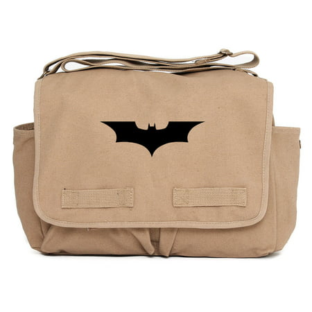 The Dark Knight Batman Logo Laptop Messenger Bag Weekender Carry On Army (Best Daypack With Laptop)