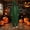 Multicolor, variant on PWPSG Women's Hooded Halloween Onesie, Full Zip Up Style, Baggy Casual Cut with side pockets for spooky themed parties Brown M