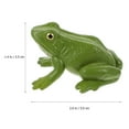 thumbnail image 2 of STRANDCHIC 2Pcs Decorative Frogs Models Green Plastic Frog Ornament Indoor Decor, 2 of 7