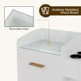 thumbnail image 2 of Paddie Storage Utility Cart with Dryer Holder and Lockable Wheel, White, 2 of 8